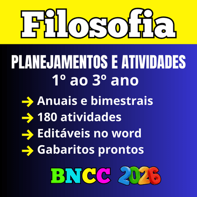 Planejamento Anual de Filosofia - Ensino Médio 2026