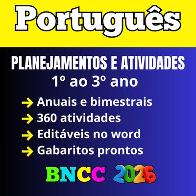 Planejamento Anual de Língua Portuguesa/português - Ensino Médio bncc 2026