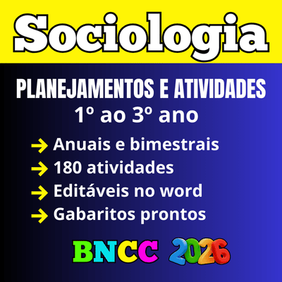 Planejamento Anual de Filosofia - Ensino Médio 2026 de acordo as diretrizes curriculares da bncc
