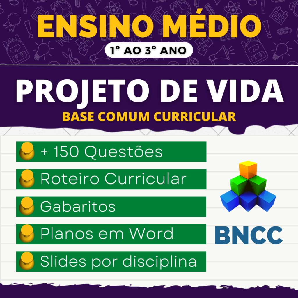 PROJETO DE VIDA - Planejamentos e Atividades - BNCC 2025 - Professores ...
