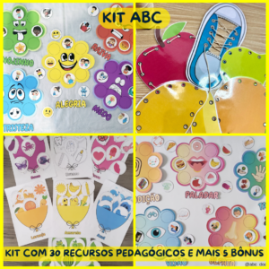 Kit ABC 30 Jogos Pedagógicos Para Alfabetização