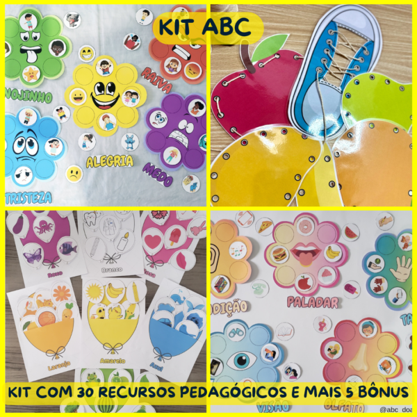 Kit ABC 30 jogos pedagógicos para alfabetização