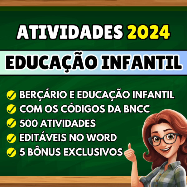 Atividades Para Educação Infantil - BNCC 2024 berçário, maternal e educação infantil em pdf para para imprimir de acordo com a bncc