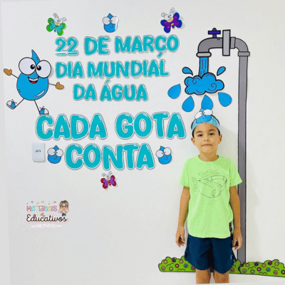 Painel Dia da Água Para Imprimir Em pdf Educação Infantil