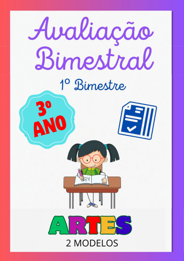 Avaliação de Artes 3º ano 1º bimestre para imprimir