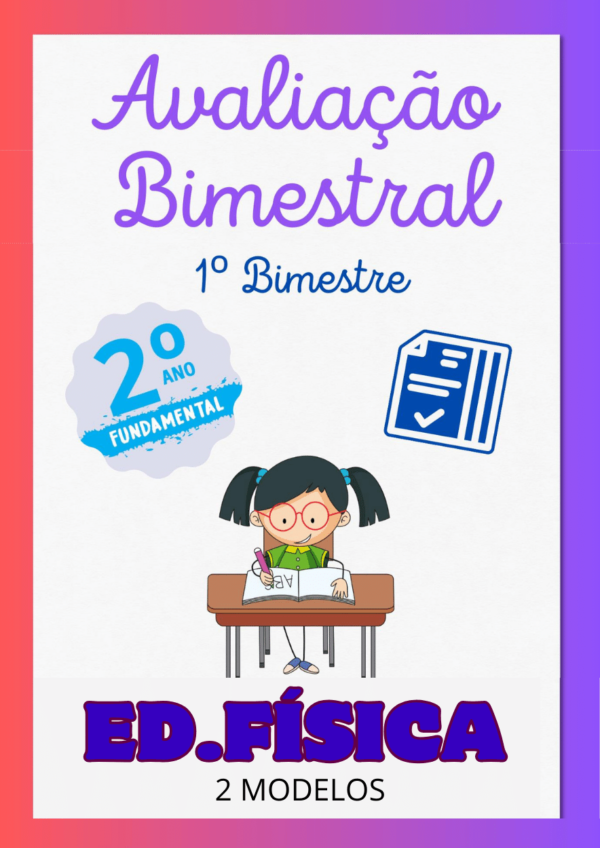 Avaliação de Educação Física 2º ano 1º bimestre para imprimir