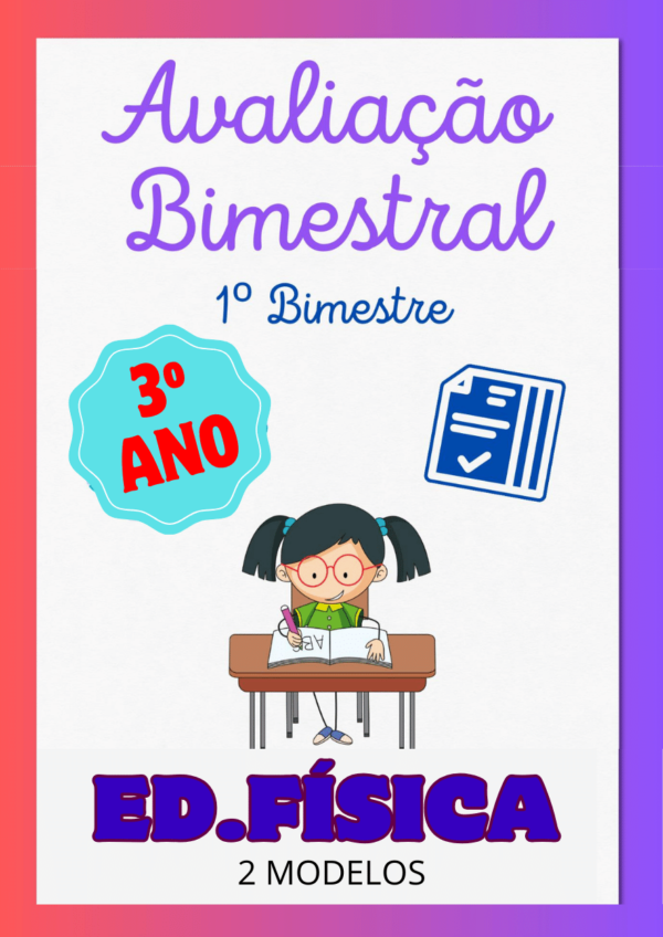 Avaliação de Educação Física 3º ano 1º bimestre para imprimir