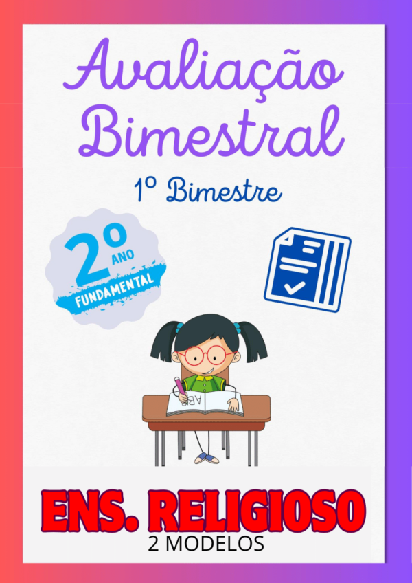 Avaliação de Ensino religioso 2º ano 1º bimestre para imprimir