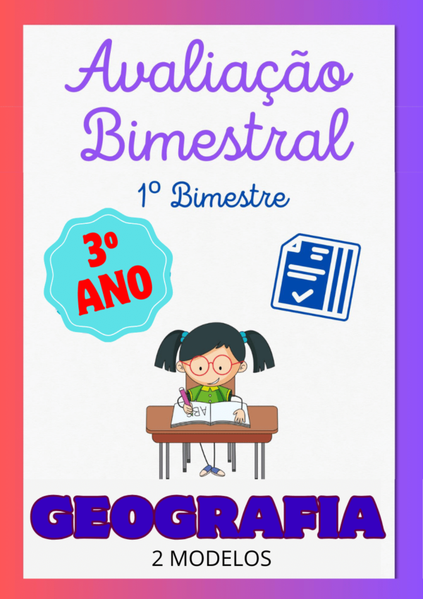 Avaliação de Geografia 3º ano 1º bimestre para imprimir