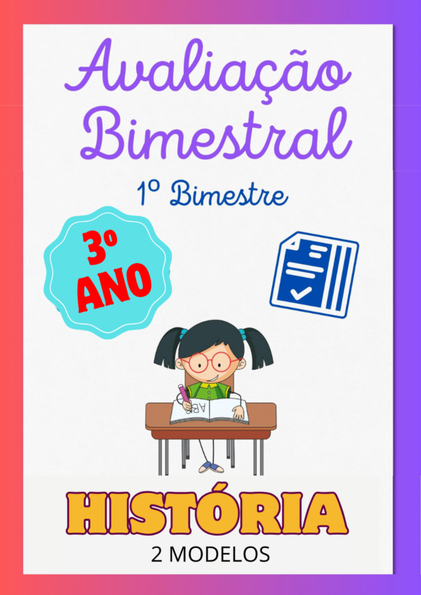 Avaliação de História 3º ano 1º bimestre para imprimir