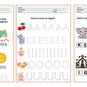 Atividades Com Vogais Para Imprimir em pdf e aplicar para os alunos da educação infantil