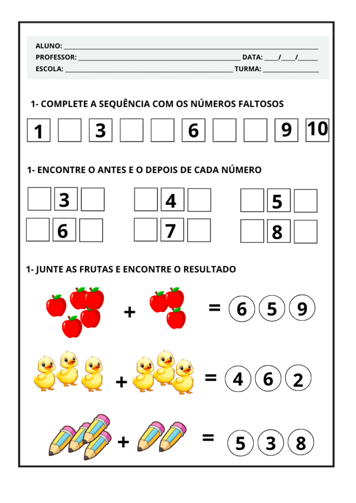 Atividades de Alfabetização 1º Ano pdf Para Imprimir