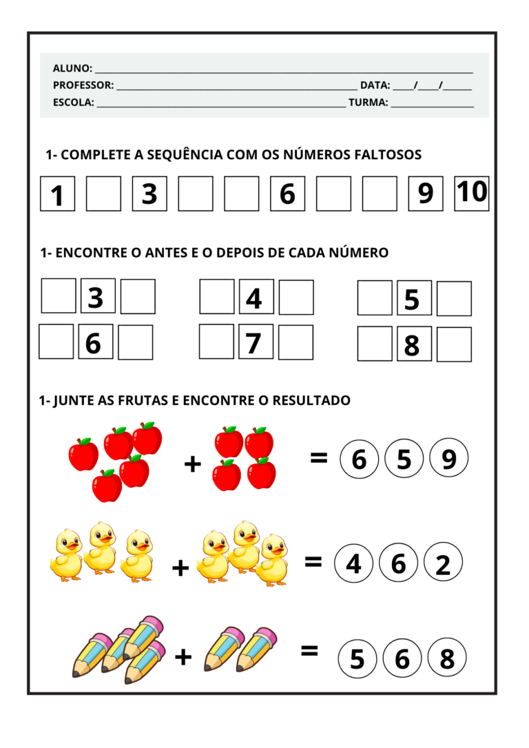 Atividades de Alfabetização 1º Ano pdf Para Imprimir