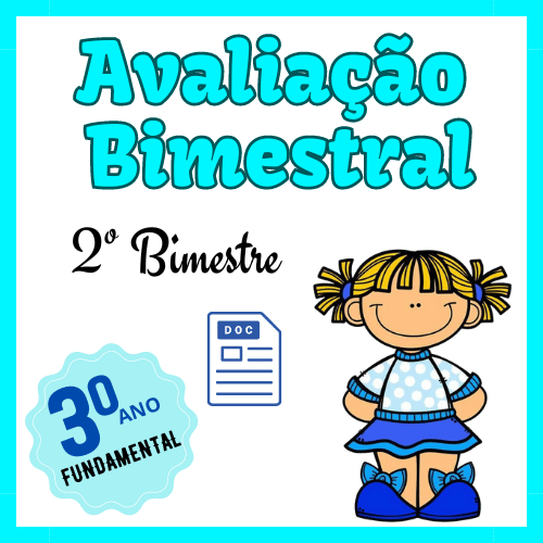 Avaliação para o terceiro 3º ano do ensino fundamental editável no Word prontas para imprimir. Contém as disciplinas de português, matemática, história, Geografia, ciências, educação, física, ensino religioso, inglês E artes.