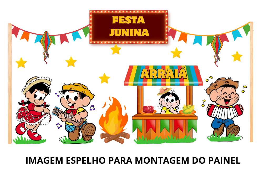 Painel festa junina para baixar e imprimir pdf gratuito parte 4