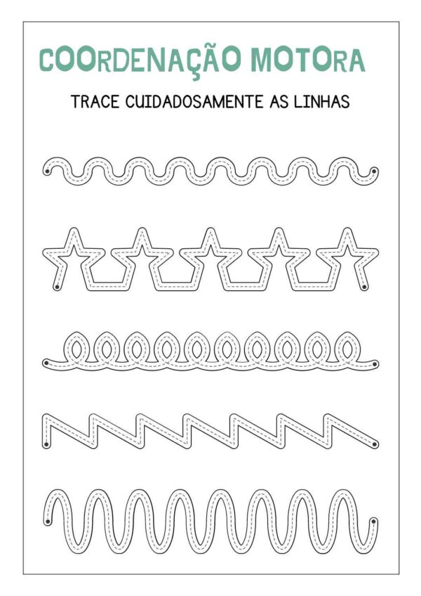 Atividade para trabalhar coordenação motora das crianças da educação infantil
