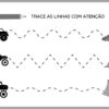 Atividade para coordenação motora educação infantil Traça jados e pontos