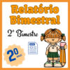 Relatório de desenvolvimento individual e de turma para o segundo ano do ensino fundamental 2º segundo bimestre Editável no Word