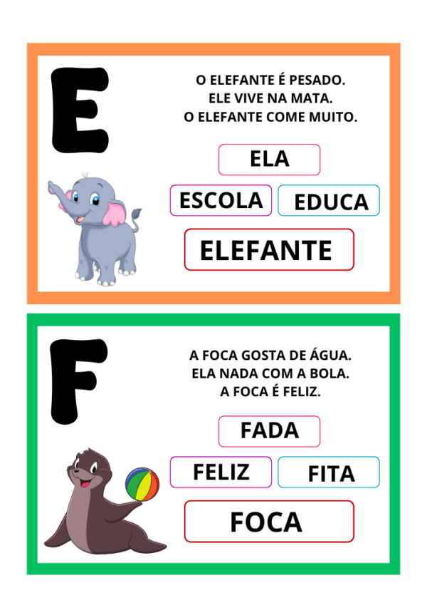Fichas de leitura 1º ano para imprimir