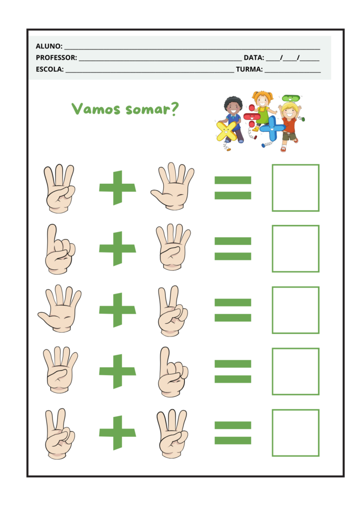 Atividades Alfabetização 2º ano soma e adição