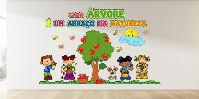 Painel dia da árvore educação infantil para imprimir