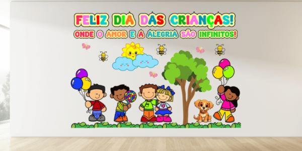 Painel Dia das Crianças para Imprimir PDF Grátis: Criatividade e ...