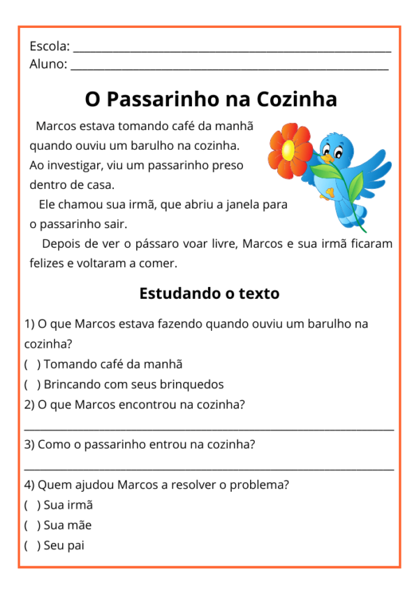 32 Textos Curtos Para Interpretação 6º Ano Com Gabarito