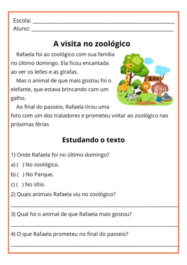 32 Textos Curtos Para Interpretação 6º Ano Com Gabarito