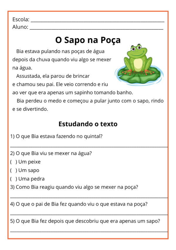 32 Textos Curtos Para Interpretação 6º Ano Com Gabarito
