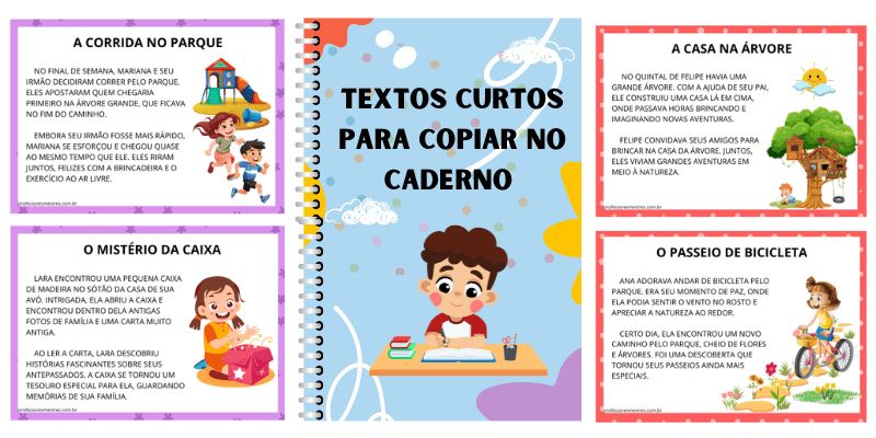 Textos Pequenos Para Copiar No Caderno