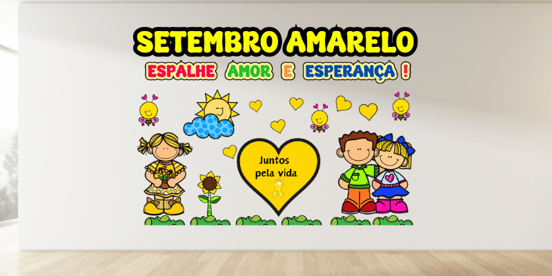 painel setembro amarelo para imprimir