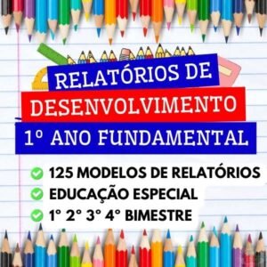 Relatórios Bimestrais 1º Ano Fundamental editáveis no word