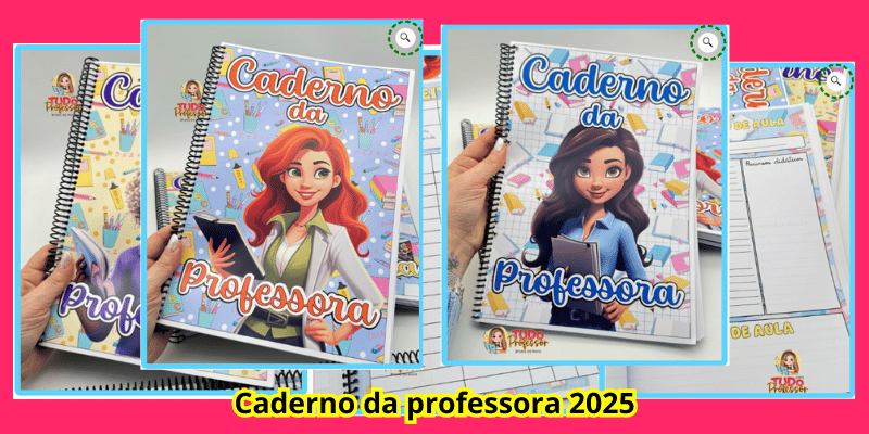 Caderno da professora 2025 imprimir imagem destaque do post