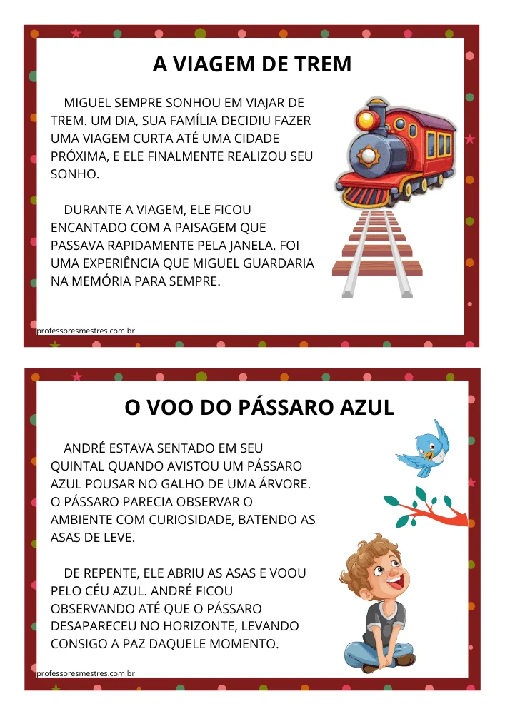 Fichas de Leitura 2º Ano Para Imprimir 3 titulo do texto o voo do pássaro azul