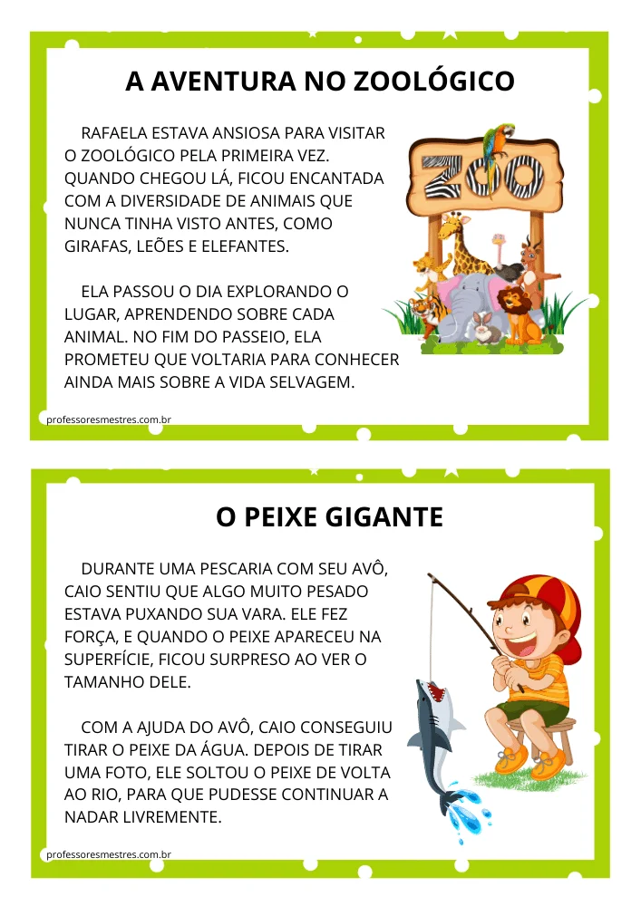 Fichas de Leitura 2º Ano Para Imprimir 5 titulo do texto: o peixe gigante