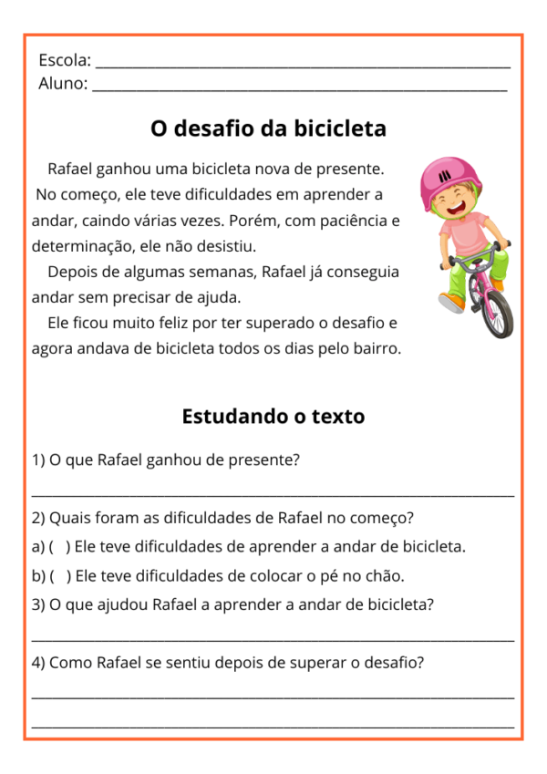 Interpretação de Texto 4º Ano - 32 Textos e atividades