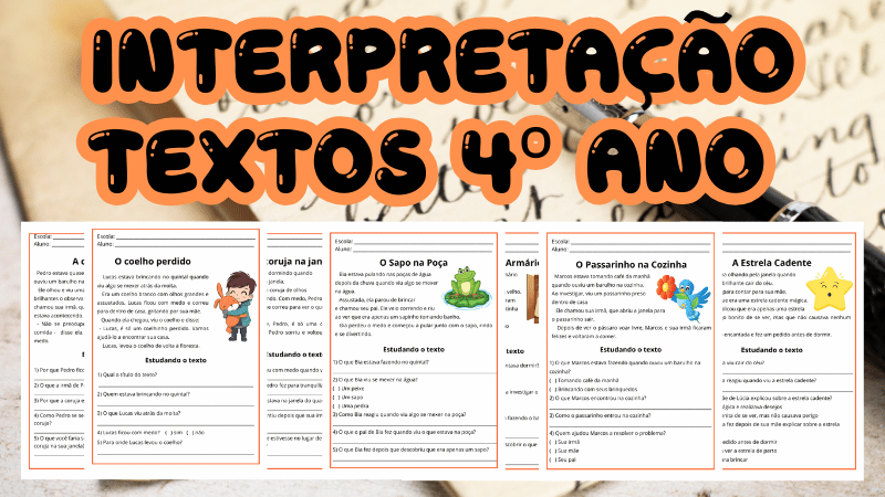 Interpretação de texto 4º ano a