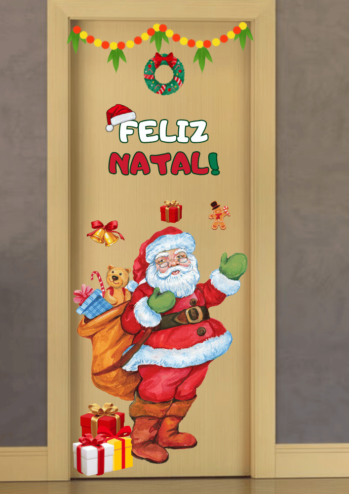 Painel porta natal imprimir tamanho grande para imprimir