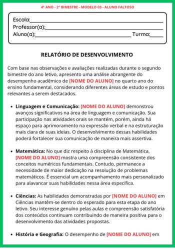 Relatório de desenvolvimento 4º ano fundamental (1)