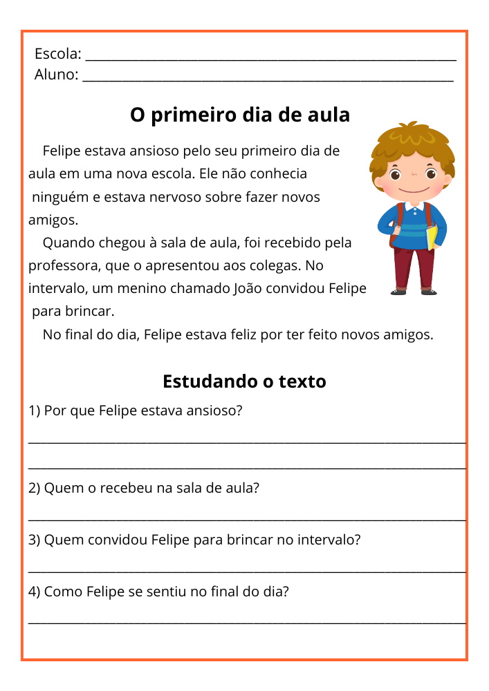 Textos Com Interpretação folha 14