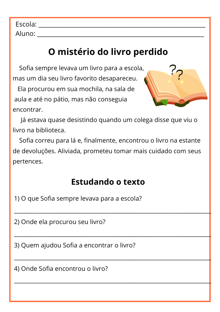 Textos Com Interpretação folha 24