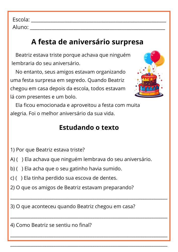 Textos Com Interpretação folha 30