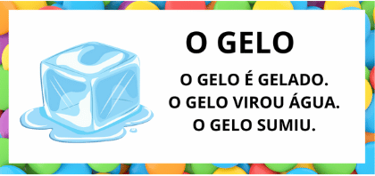 Textos Pequenos Para Leitura Alfabetização título do texto: o gelo