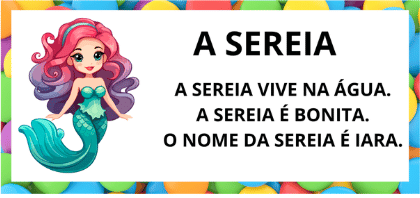 Textos Pequenos Para Leitura Alfabetização título do texto: a sereia