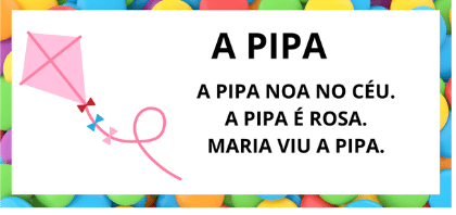 Textos Pequenos Para Leitura Alfabetização (Textos Pequenos Para Leitura Alfabetização. título do texto: a pipa