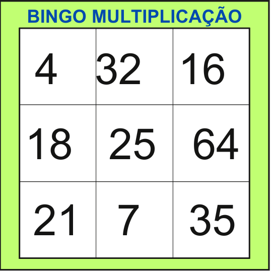 bingo da multiplicação cartela 10