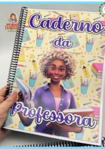 caderno da professora 2024 pdf professora cabelos ondulados