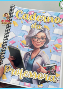 caderno da professora 2024 pdf professora com óculos