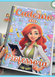 caderno da professora 2024 pdf professora ruiva na capa