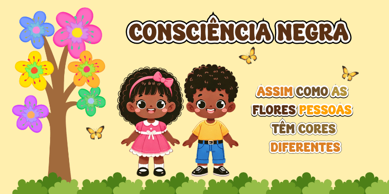 Painel Consciência Negra Com Molde Educação Infantil Para Imprimir Grátis em pdf